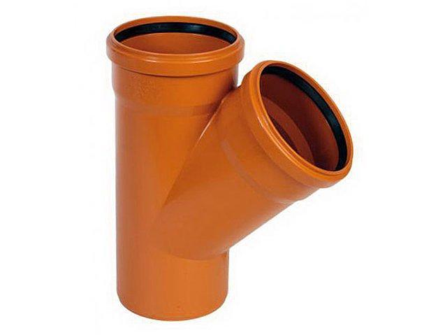 PP Тройник кан. D110х110/45 ОРАНЖ КОНТУР 78501110300