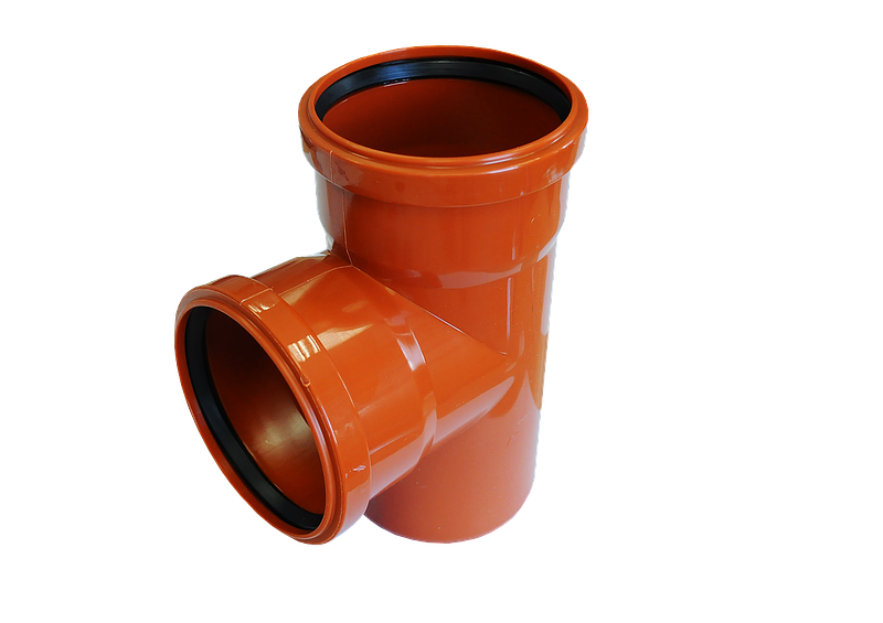 PP Тройник кан. D110*110/90 ОРАНЖ КОНТУР 78501110500