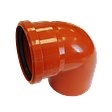 PP Отвод кан. D 110х90 ОРАНЖ КОНТУР 78400110500