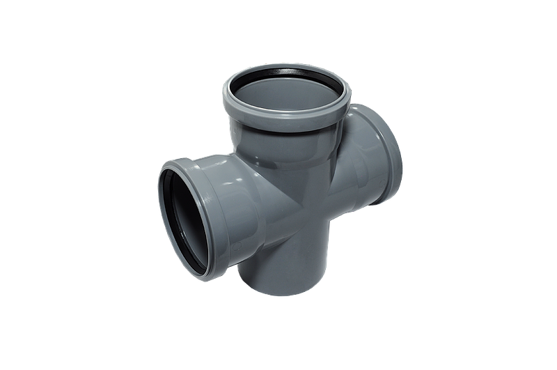 PP Крестовина канализационная одноплоскостная D50*50*50/90 СТАНДАРТ 72601050510